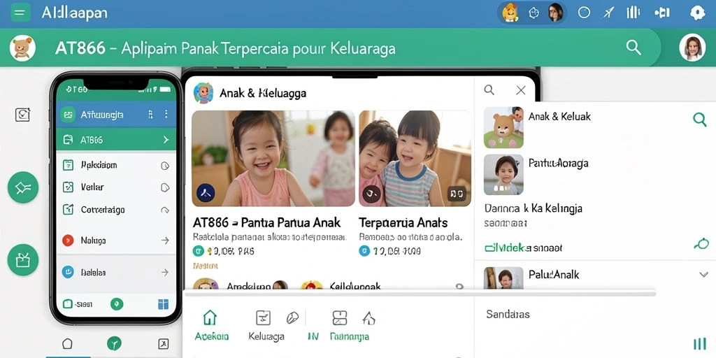 Tampilan antarmuka AT866 untuk memantau anak dengan mudah.