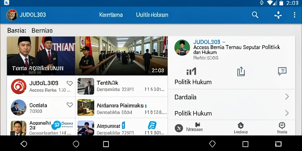 Antarmuka aplikasi JUDOL303 yang menarik dan informatif.