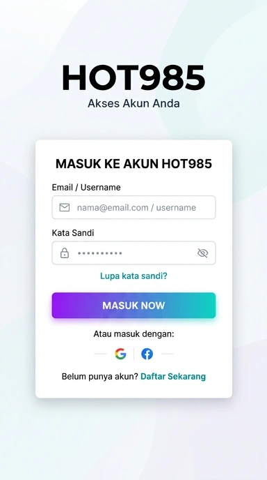 Masuk ke Akun hot985 untuk Pengguna Android